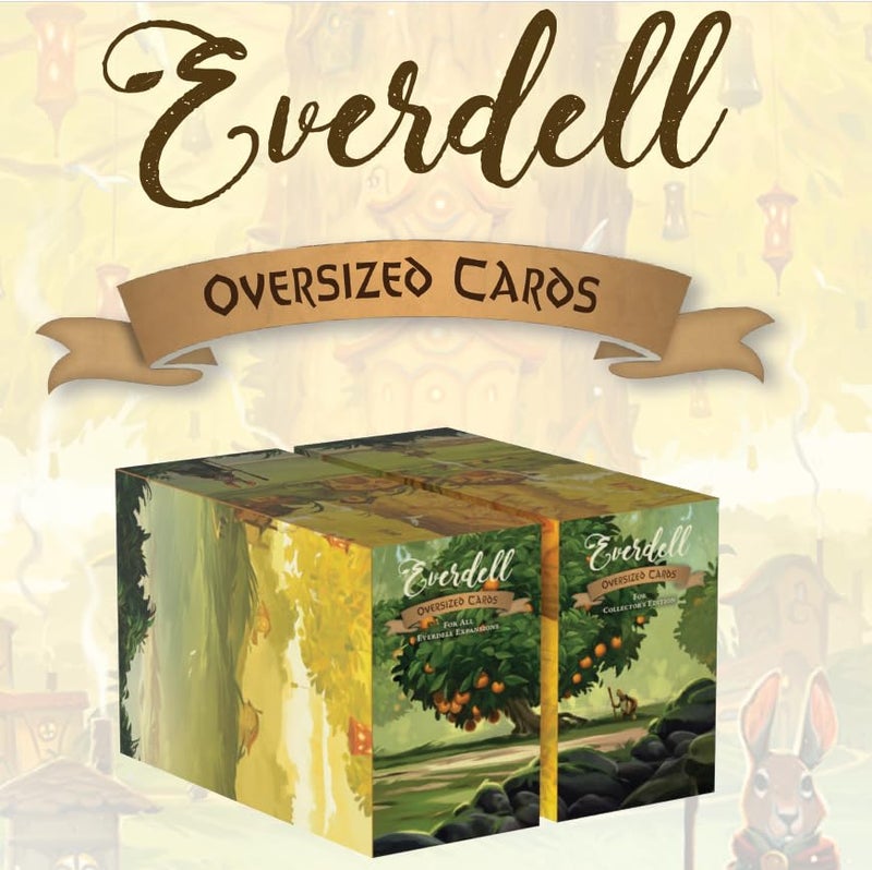 STARLING GAMES Everdell Expansion Oversized Cards Extended Art TarotSized Upgrade Pack for All Everdell Expansions Ages 14 Collectors Edition Accessory - Image 1