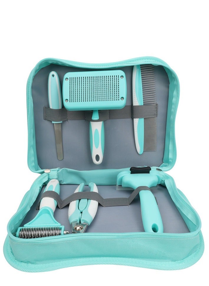 Professional Pet Grooming 6-Piece Brush Set – Dematting, Deshedding & Detangling for Dogs & Cats - Image 2