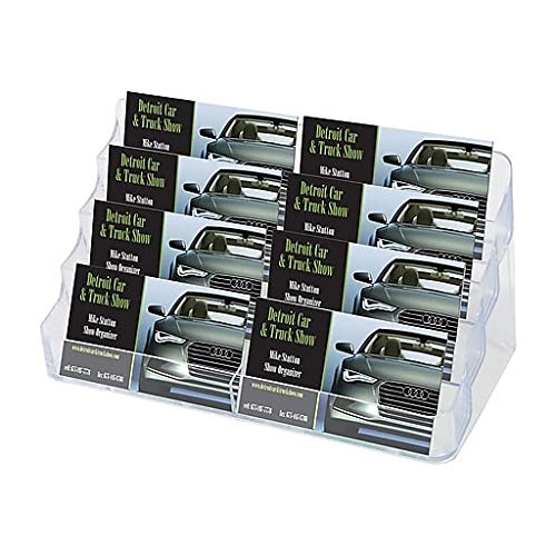 1InTheOffice Business Card Stand, Business Card Holders Display, 8 Pocket Multiple Business Card Display, 400 Card Capacity - Image 1
