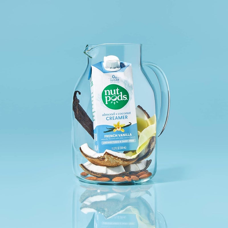 nutpods French Vanilla Almond + Coconut Creamer - Unsweetened & Dairy-Free - 12-Pack - Image 5