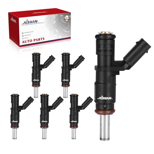 AISHAN 6PCS Fuel Injectors 8 Holes Compatible with MercedesBenz C300 C230 C350 E350 G550 GL450 GLK350 R350 S400 ML450 ML350 ML550 SLK280 SLK300 SLK350 Replace A2720780249 2720780249 - Image 1