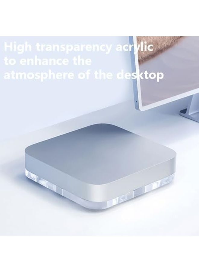 Transparent Acrylic Laptop Stand with Cooling Heat Dissipation for Studio Use - Image 5