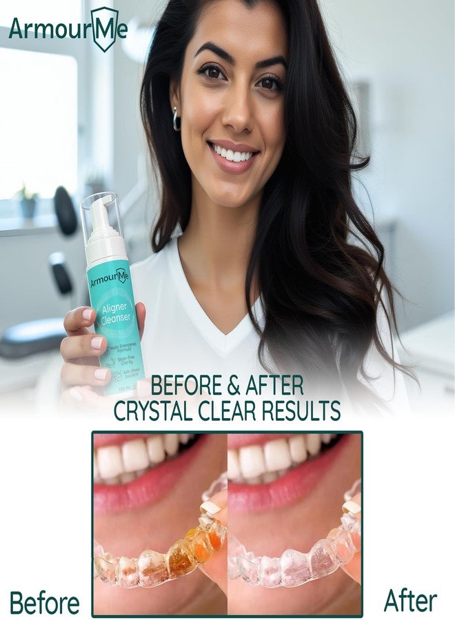 ArmourMe Aligner & Retainer Cleanser Foam | Nano Engineered for Stain-Free Clarity & Deep Clean | Antibacterial Formula for Dentures, Retainers & Aligners | Oral Foam for Retainer Cleaner (200 ML) - Image 5