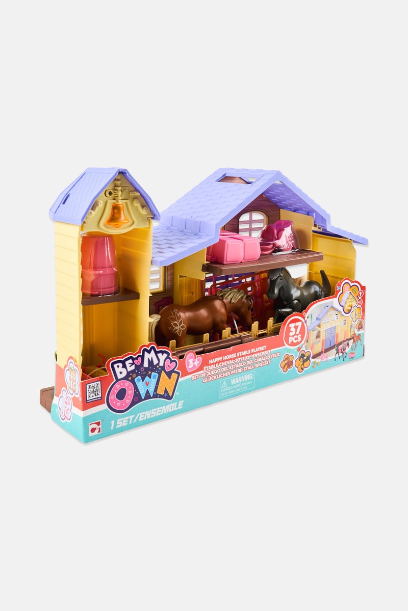 CHAP MEI Be My Own 37 Pcs Happy Horse Stable Playset, Multicolor - Image 3