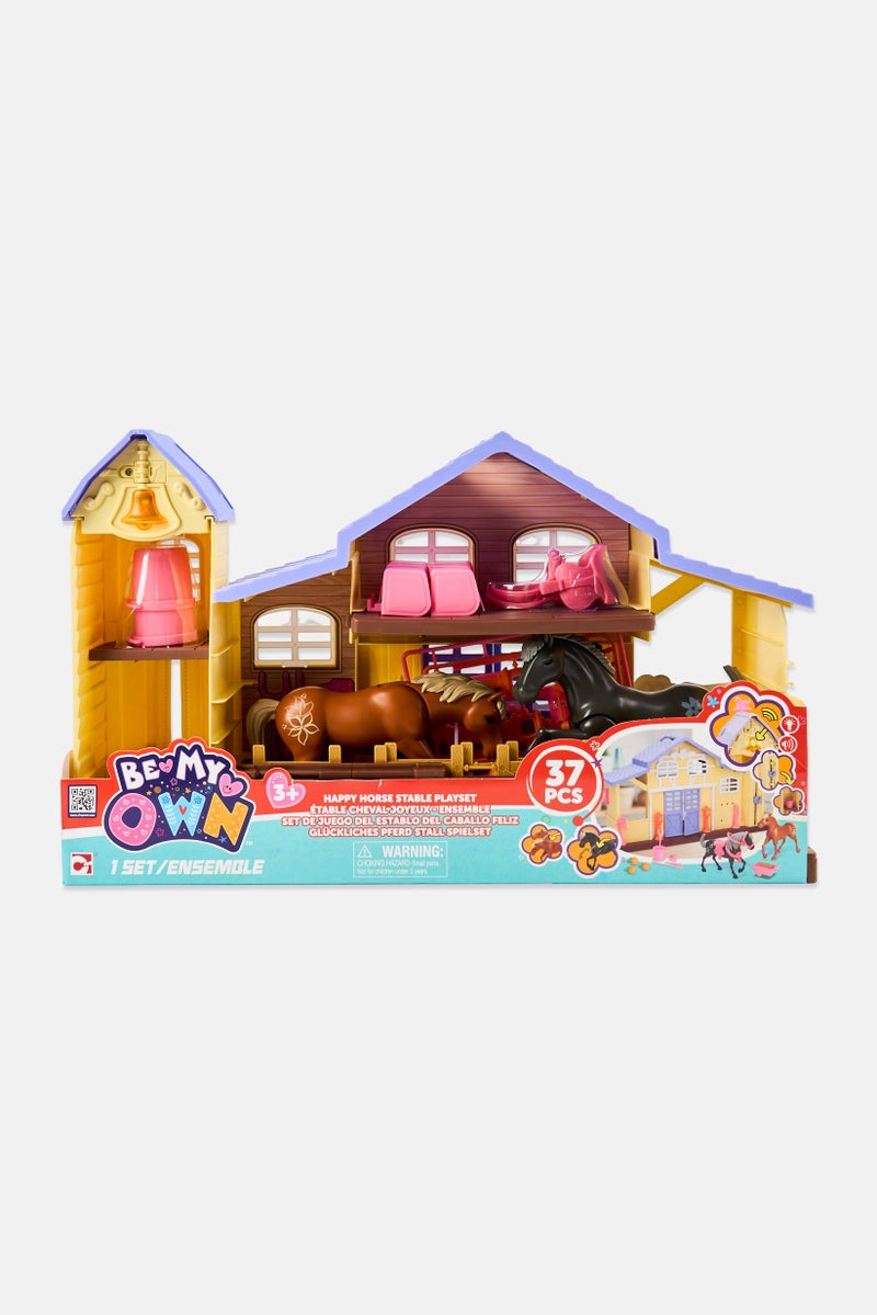 CHAP MEI Be My Own 37 Pcs Happy Horse Stable Playset, Multicolor - Image 1