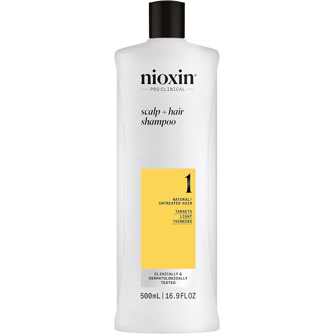 Nioxin Derma Purifying System 1 Cleanser Shampoo (Natural Hair, Light Thinning) 500ml/16.9oz - Image 1
