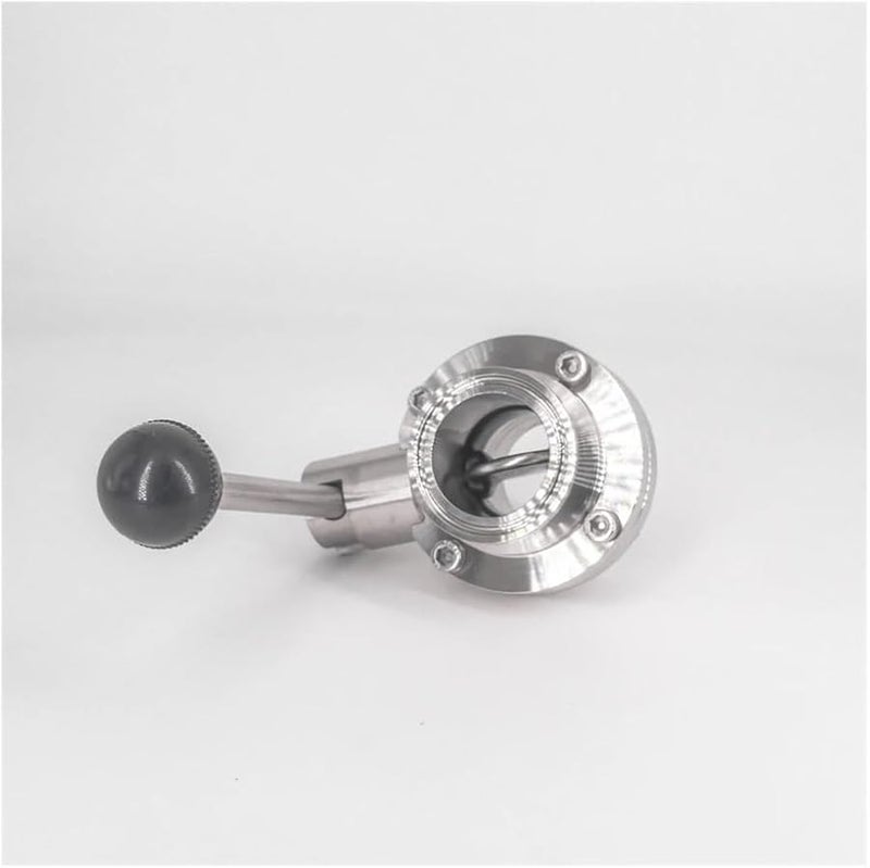 1 5 بوصة صمام تحكم في التدفق بمشبك ثلاثي 38 مم قطر الأنبوب الخارجي من الفولاذ المقاوم للصدأ SUS 304 لتخمير البيرة - Image 3