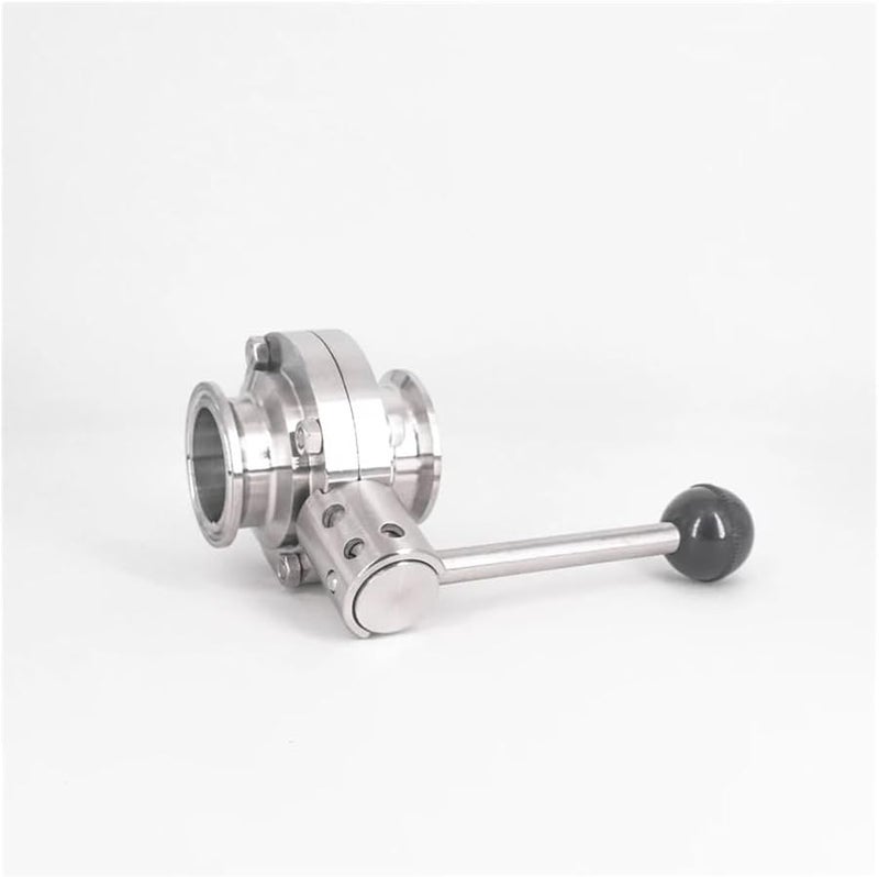 1 5 بوصة صمام تحكم في التدفق بمشبك ثلاثي 38 مم قطر الأنبوب الخارجي من الفولاذ المقاوم للصدأ SUS 304 لتخمير البيرة - Image 5