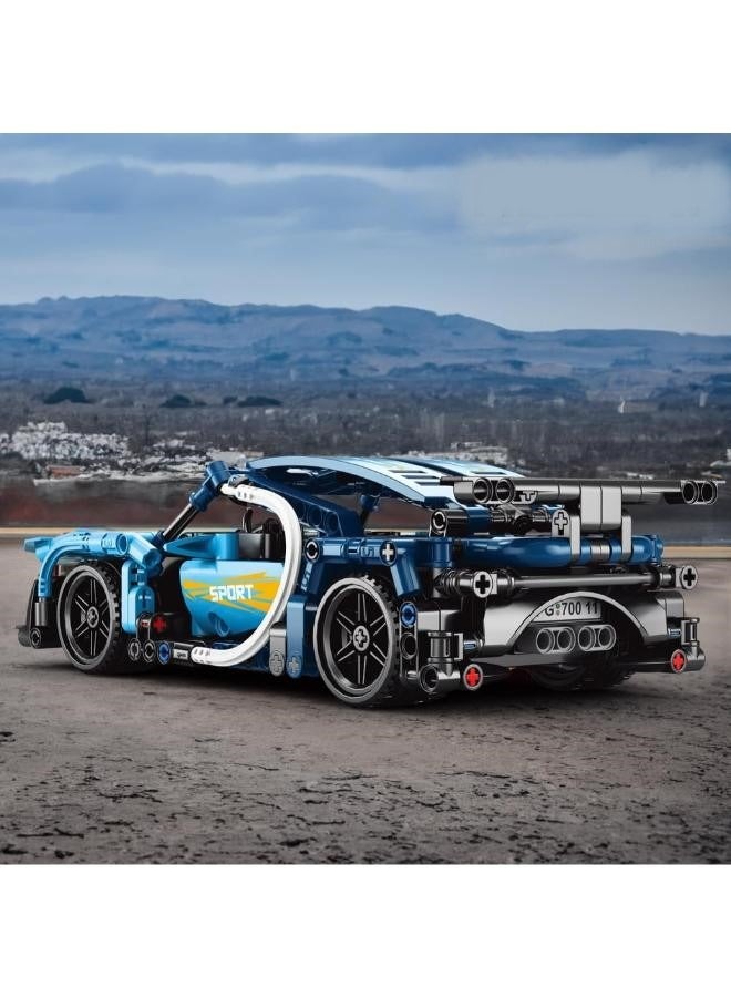 Sports Car Building Block Set, RC Car Model Set for kids Aged 7-14, Adult Collectible, 448 Pieces Sets - Image 2