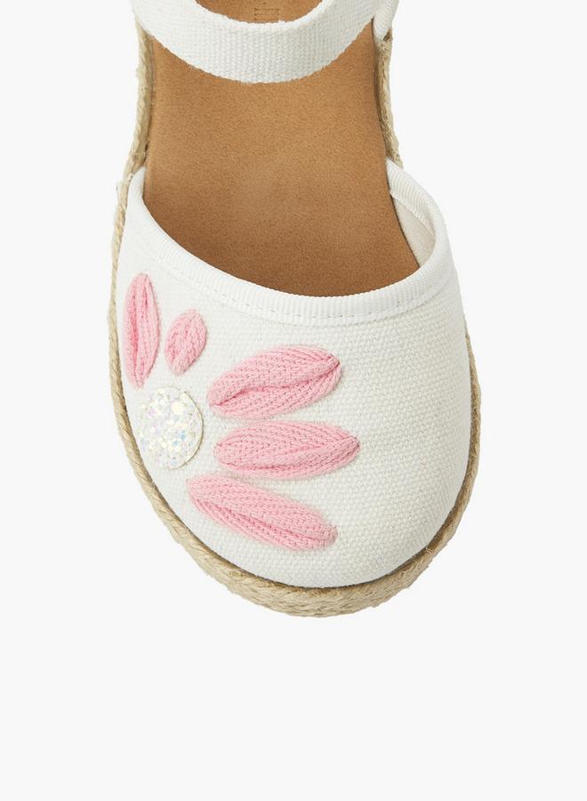 Peppermint Girls Hook & Loop Espadrille Shoes - Image 5