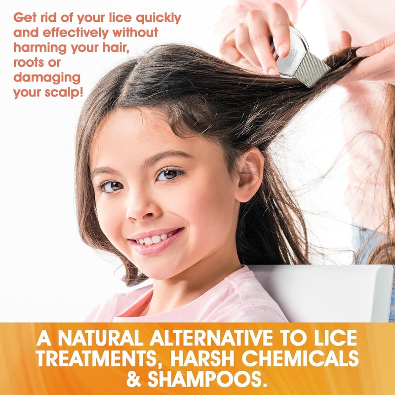MEDca Lice Comb - Pack of 2 Stainless Steel Professional Lice Combs for Effective Lice and Nit Removal - Image 4