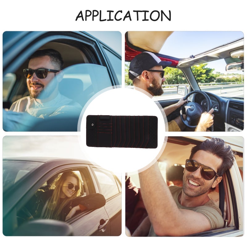 🚗 منظم إكسسوارات السيارة لحمل البطاقات والأقلام والرخص والوثائق والتذاكر بتصميم أنيق - Image 5