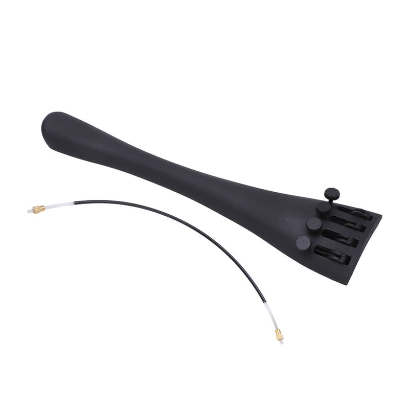 4/4 Cello Tailpiece Carbon Fiber Lightweight Corrosion Resistant 4 Tuners Tailpiece - High Tensile Nylon Tail Gut Cello Fine Tuning Parts for 4/4 Size Cellos of All Levels - Image 3