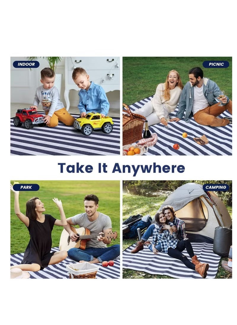 Portable Outdoor Picnic Blanket Camping Mat, Waterproof and Sandproof Large Foldable 3-Layer Outdoor Blanket, 80 By 80 Inches Suitable for 6 to 8 Adults, Camping, Parks, Beaches, Grass, Indoors - pzsku/ZFD5C287996A4ADE9BFC5Z/45/_/1726157208/9f0ce23c-92fb-4713-8ca4-fe043fff6445