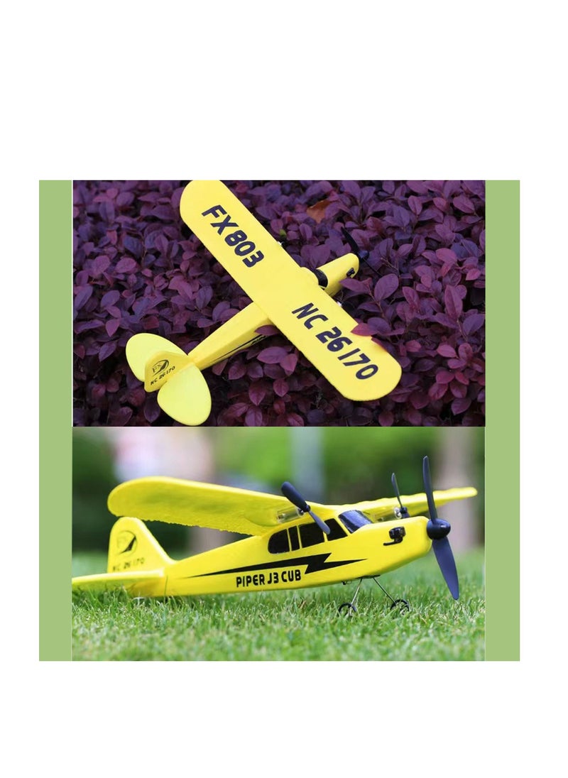 AROAQ DIY RC Plane Toy 803 blue 2 battery Remote Control Airplane DIY Fixed Wing Aircraft  - Image 4