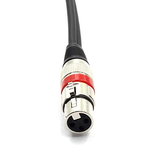SiYear XLR Female to 2 x Phono RCA Plug Adapter Y Splitter Patch Cable, XLR Female 3 Pin to Dual RCA Male Plug Stereo Audio Cable Connector(1.5 M/5FT) - Image 5