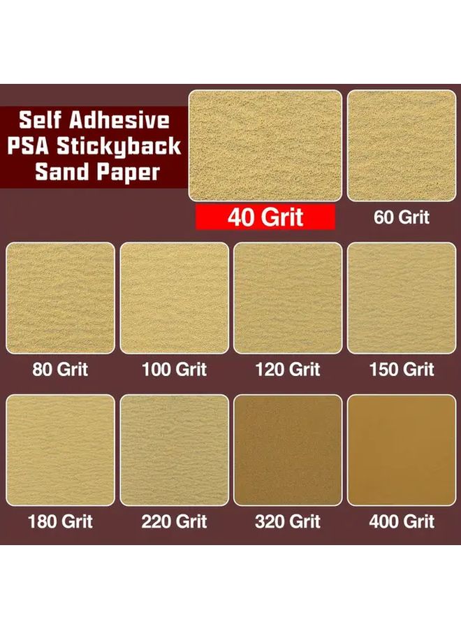 40 Grits Self Adhesive Sandpaper Roll 2 3 4 x 10 Yard PSA Stickyback Sand Paper - Image 4