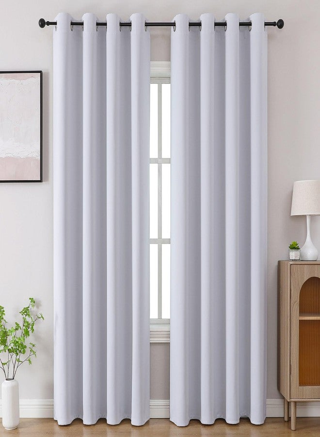CUCRAF Blackout Curtains 84 inch Length, Thermal Insulated Room Darkening Window Curtains for Bedroom,Light Blocking Drapes for Kitchen Living Room,Set of 2 Panels, 52 x 84 Inch, Grayish White - Image 1
