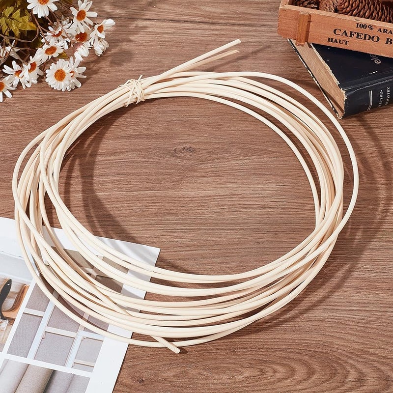 AHANDMAKER Basket Weaving Round Rattan for Basket Furniture Making Chair Weaving Repairing DIY Craft - Image 3