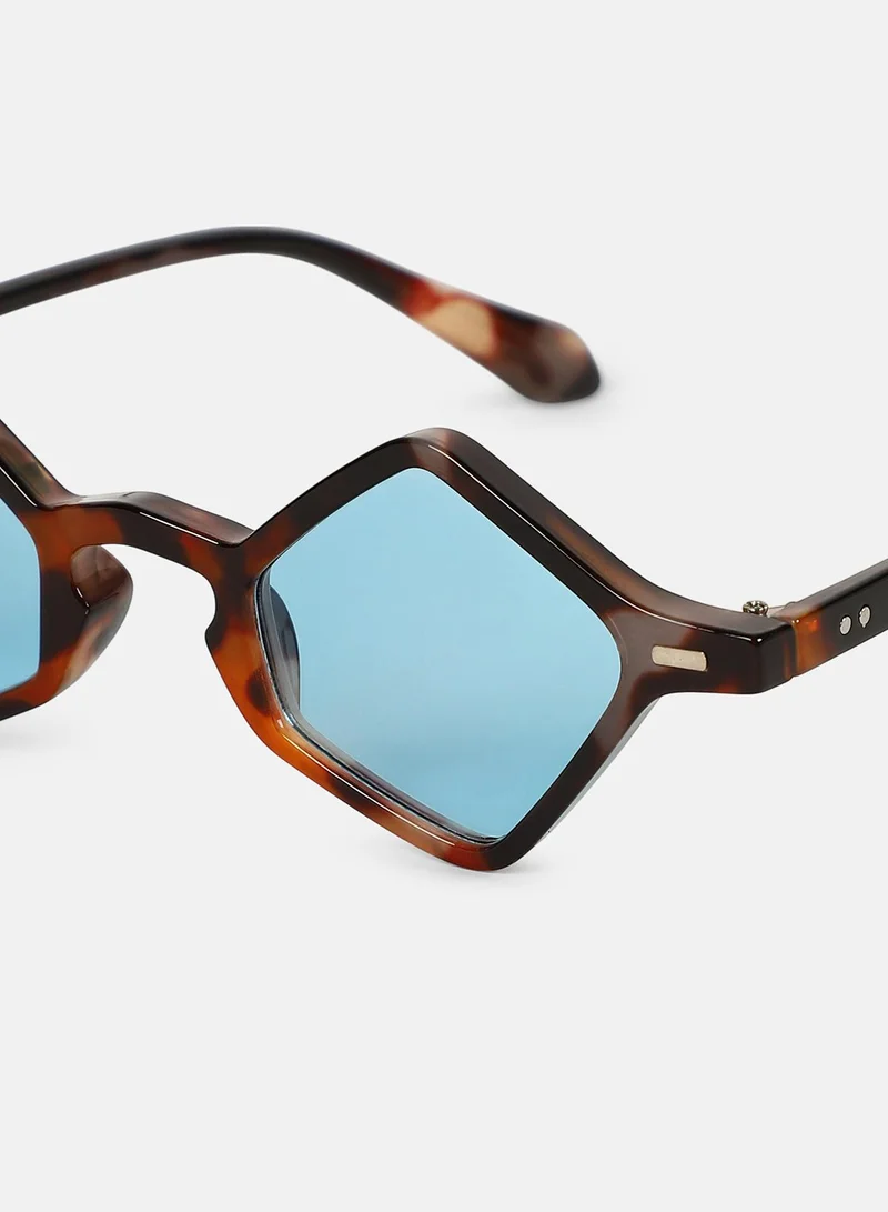 Haute Sauce Polarized Full Rim Diamond Sunglasses For Women