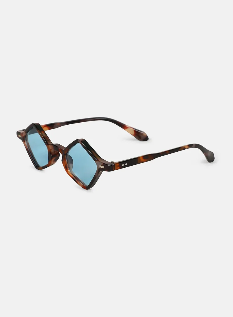 Haute Sauce Polarized Full Rim Diamond Sunglasses For Women