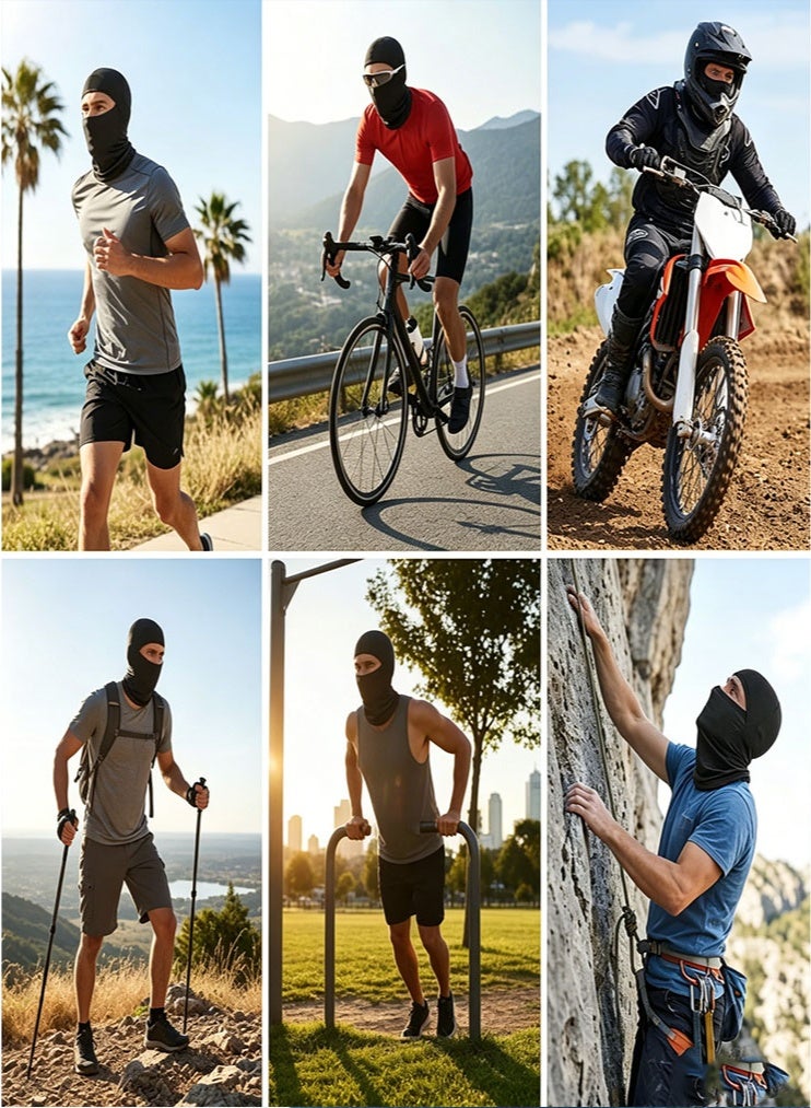 Balaclava Face Mask, UV Sun Protection, Breathable Headwear, Lightweight Face Mask for Men and Women, Face Cover, Suitable for Cycling, Climbing, and Running - Image 5