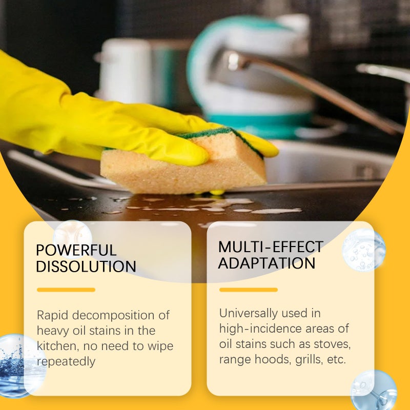 Jakehoe Oil Stain Removal Cleaning Spray For Cleaning Kitchen Utensils, Removing Grease Stains From Stoves And Range Hoods, Universal Use - Image 3