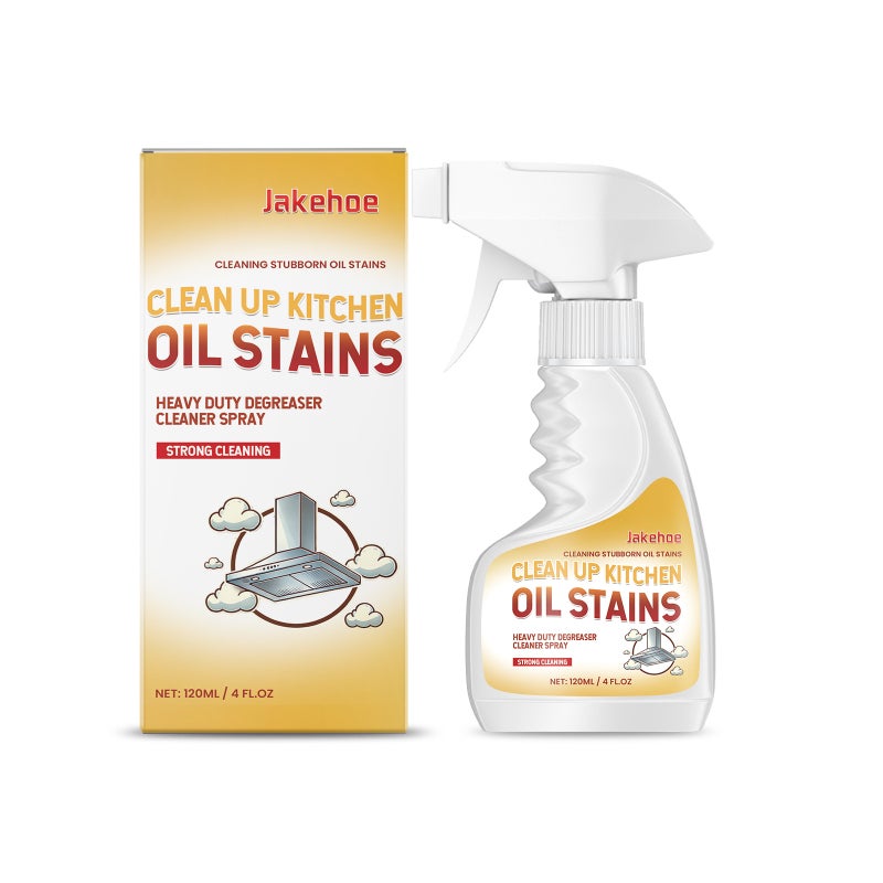 Jakehoe Oil Stain Removal Cleaning Spray For Cleaning Kitchen Utensils, Removing Grease Stains From Stoves And Range Hoods, Universal Use - Image 1