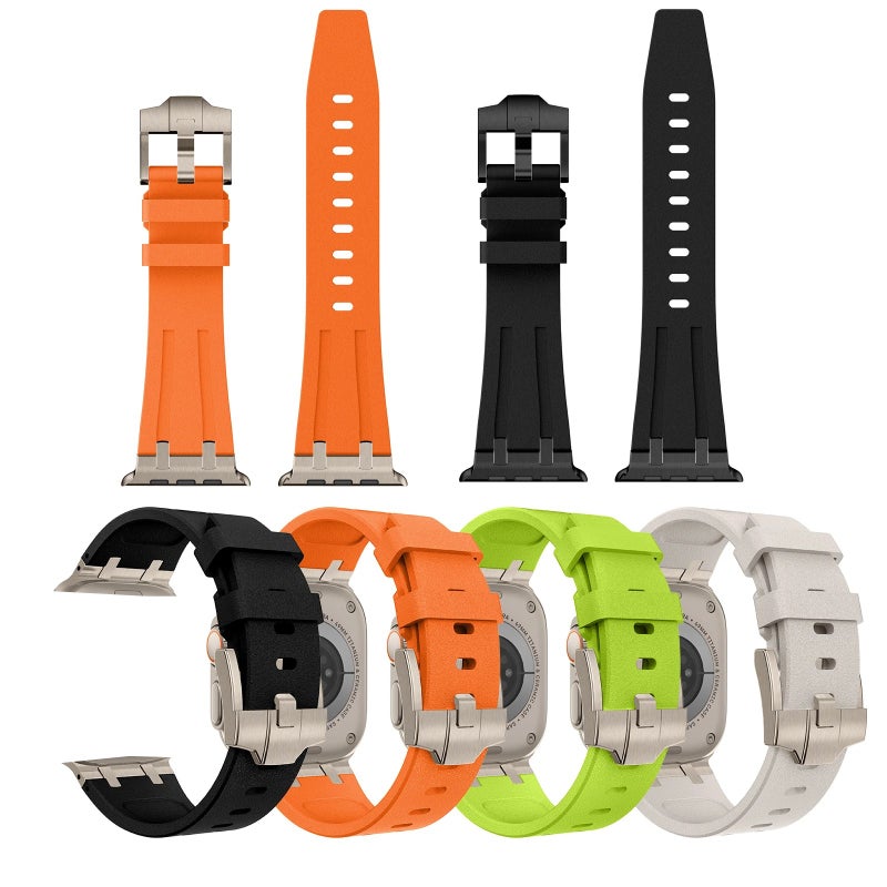 Bluejw Silicone Watch Band for iWatch 9 8 7 Smart Ultra 2, Waterproof Sport Rubber Strap, Replacement Watch Band - Image 2