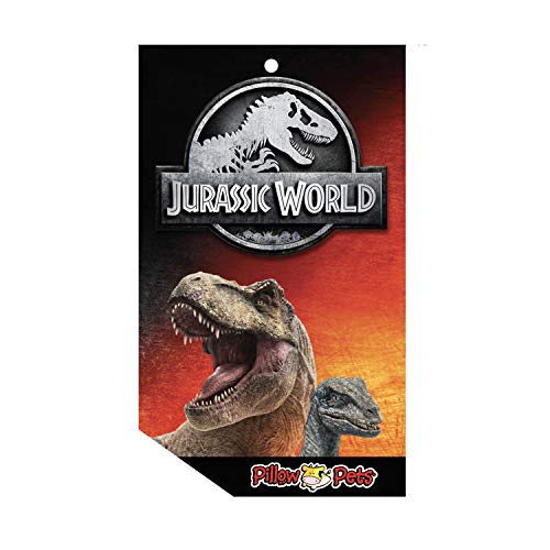 Pillow Pets 16” Blue Velociraptor Stuffed Animal, Jurassic World Dinosaur Plush Toy - Image 5