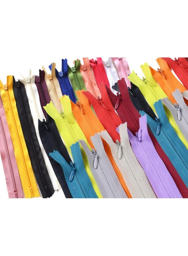 Artonezt سحاب خفي من نايلون Artonezt 8 إنش (21 سم) متميز للملابس، السراويل، الحقائب، البناطيل، الفساتين، الفساتين الطويلة، الجونز، بدلات السيدات (متعدد الألوان) مجموعة من 36 سحاب - Image 1