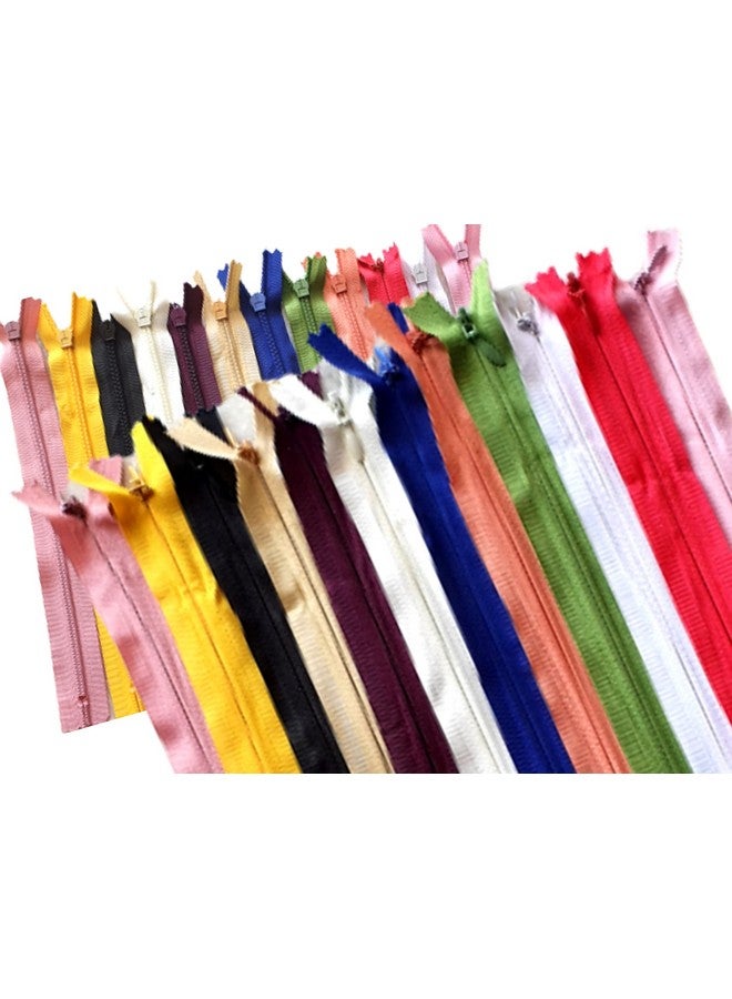 Artonezt سحاب خفي من نايلون Artonezt 8 إنش (21 سم) متميز للملابس، السراويل، الحقائب، البناطيل، الفساتين، الفساتين الطويلة، الجونز، بدلات السيدات (متعدد الألوان) مجموعة من 36 سحاب - Image 3