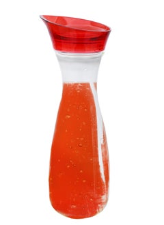 Life Smile LIFE SMILE Shatterproof Acrylic Water Bottle with Leakproof Lid - BPA-Free, Eco-Friendly Juice Pitcher - Ideal for Water, Iced Tea, Cold Brew, and Beverages (Red, 0.45 L)  - Image 1