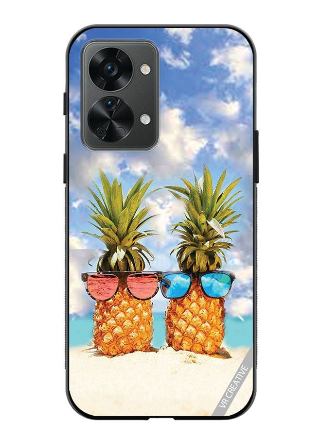 VR CREATIVE Protective Case Cover For OnePlus Nord 2T Pineapple Design Multicolour - Image 1