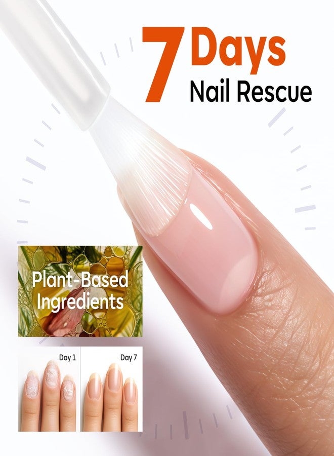 modelones Nail Strengthener and Growth Scented Nail Repair for Damaged Nails Hardener Extra Strong and Growth 3-in-1 Repair Mode Gifts for Women 13.5ml 0.46 Fl Oz - Image 2