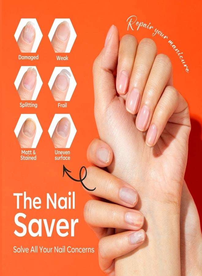 modelones Nail Strengthener and Growth Scented Nail Repair for Damaged Nails Hardener Extra Strong and Growth 3-in-1 Repair Mode Gifts for Women 13.5ml 0.46 Fl Oz - Image 3