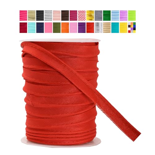 شريط بايبينغ ماكسي أحمر من ماندالا كرافتس مع حبل ويلتينغ 12 بوصة لتنجيد الأثاث