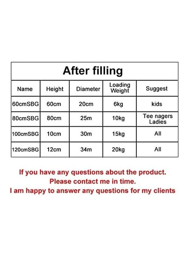 Body Builder Empty Boxing Bag 16x20x60cm - Image 5