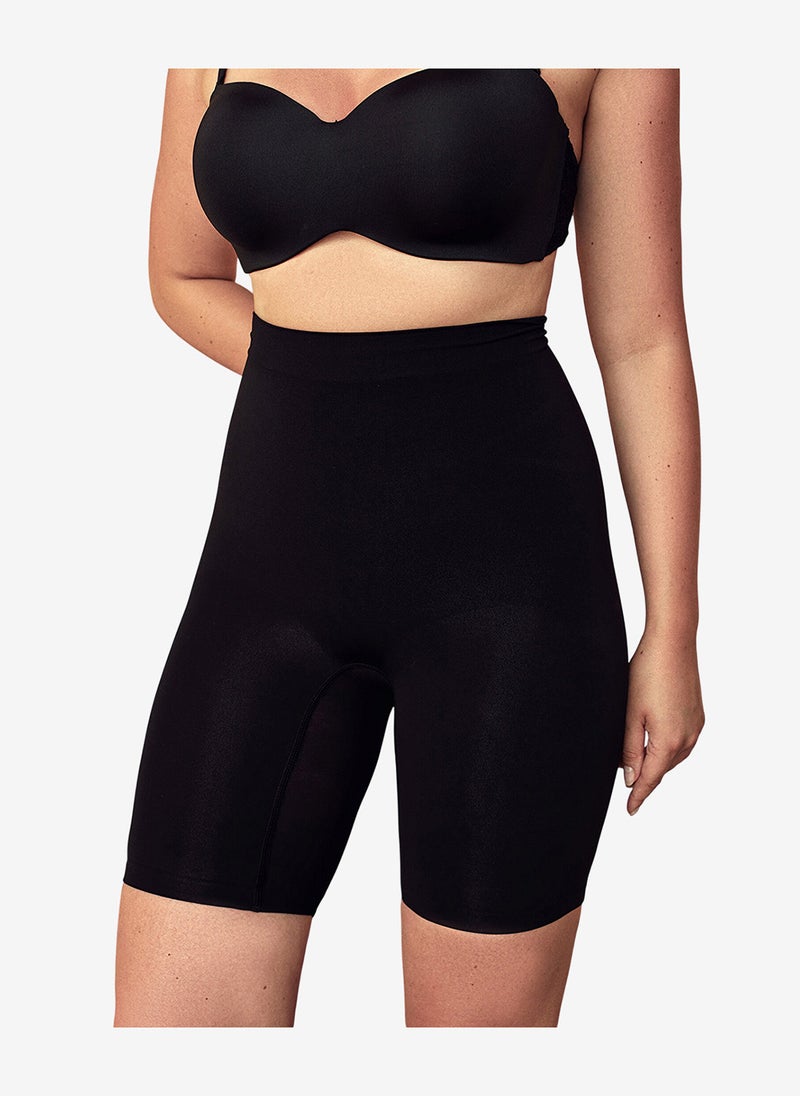 Penti Women Premium Seamless Push Up Short Black Shaping Corset - Image 1