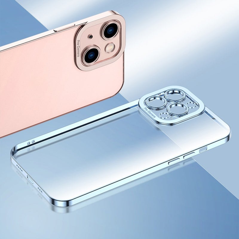 HuHa Protective Cover For iPhone 14 Pro Electroplating High Transparent TPU Phone Case(Green) - Image 3