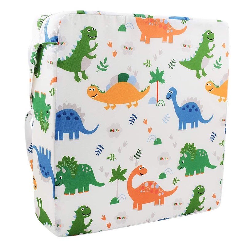 SUNMALL Dining Chair Heightening Cushion Portable Dismountable Adjustable Highchair Booster for Baby Toddler Kids Infant Washable Thick Chair Seat Pad Mat (White) - Image 1