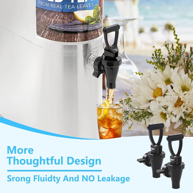 MUGLIO 2 Pack 03260.0002 Replacement Faucet Kit for Tea Dispenser Reusable Spigot for Tea Urn with 2 Wing Nut and 2 C-Ring by - Image 3