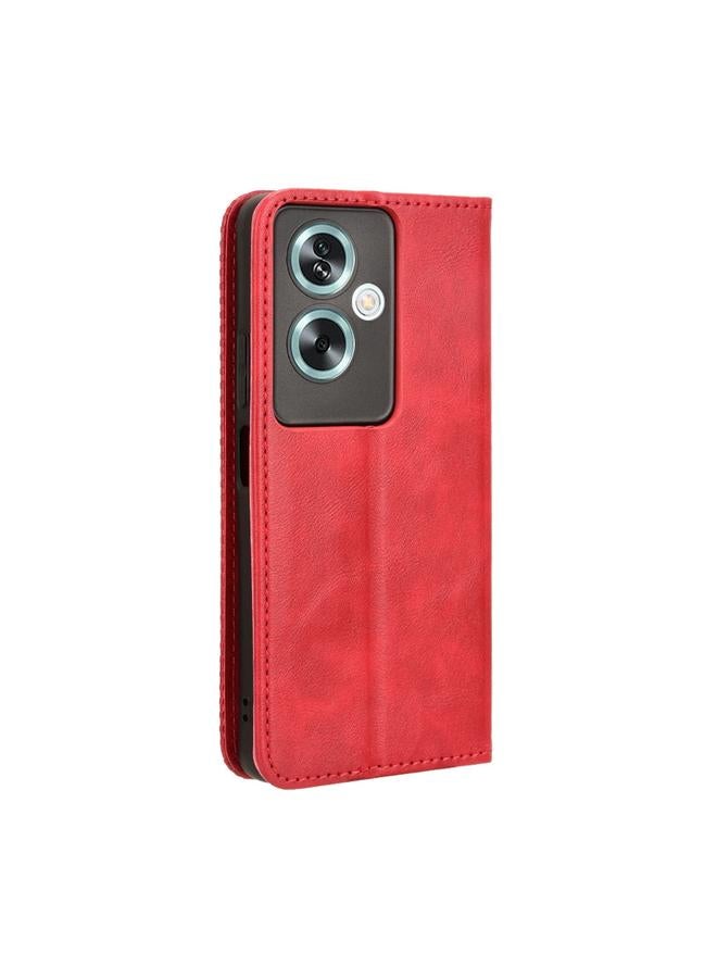 S-TOP Case For OnePlus Nord N30 SE / OPPO A79 5G Magnetic Buckle Retro Texture Leather Phone Case - Image 3