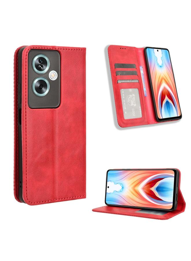 S-TOP Case For OnePlus Nord N30 SE / OPPO A79 5G Magnetic Buckle Retro Texture Leather Phone Case - Image 1
