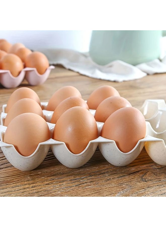 Blue Stackable Egg Storage Box Set 2pcs Detachable Kitchen Ice Trays Organizer - Image 5