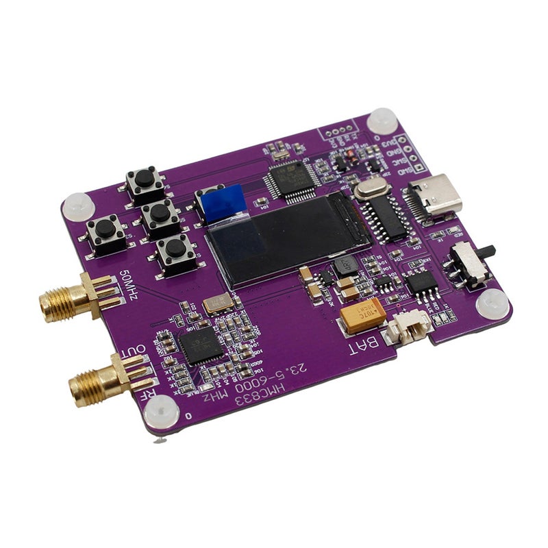 6GHz RF Signal Generator 23.5MHZ-6000MHz Push button version oled screen display HMC833 - Image 4