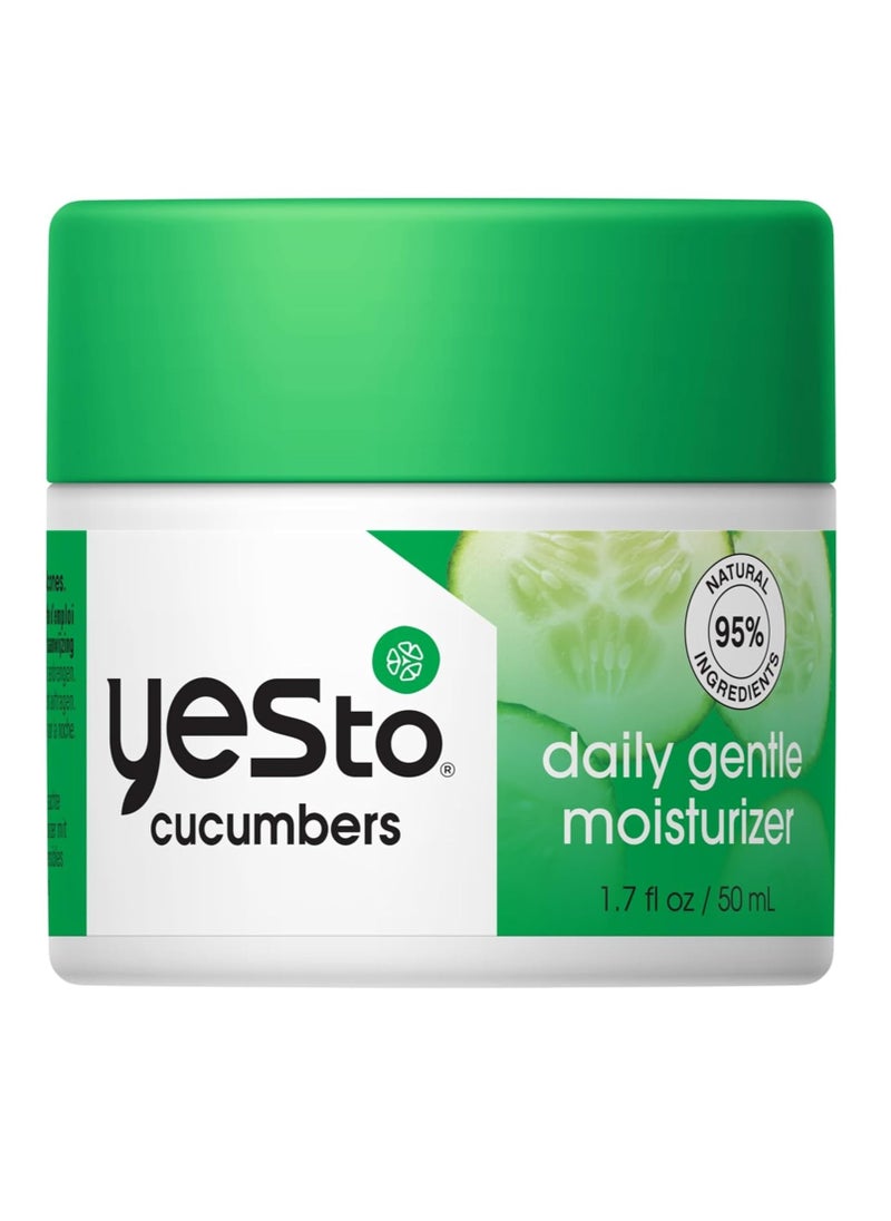 Yes To Yes To Cucumbers Sooth And Calming Daily Gentle Moisturizer For Sensitive Skin With Aloe And Sweet Almond Oil, 1.7 Fl Oz  - Image 1