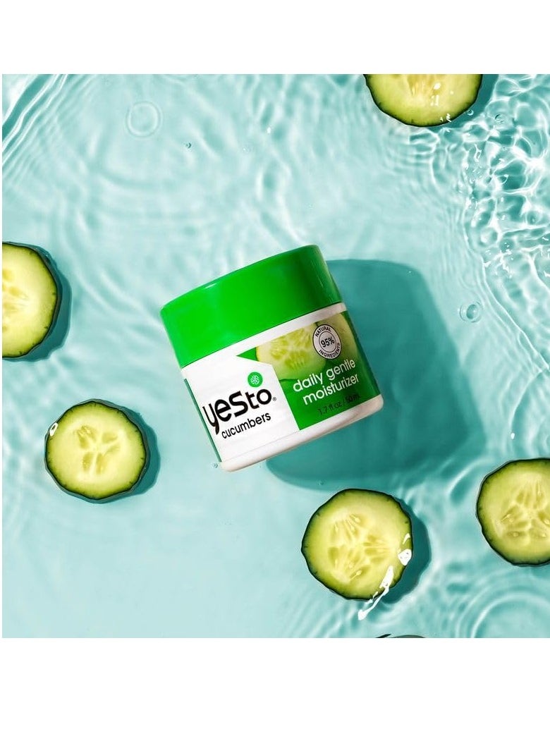 Yes To Yes To Cucumbers Sooth And Calming Daily Gentle Moisturizer For Sensitive Skin With Aloe And Sweet Almond Oil, 1.7 Fl Oz  - Image 3