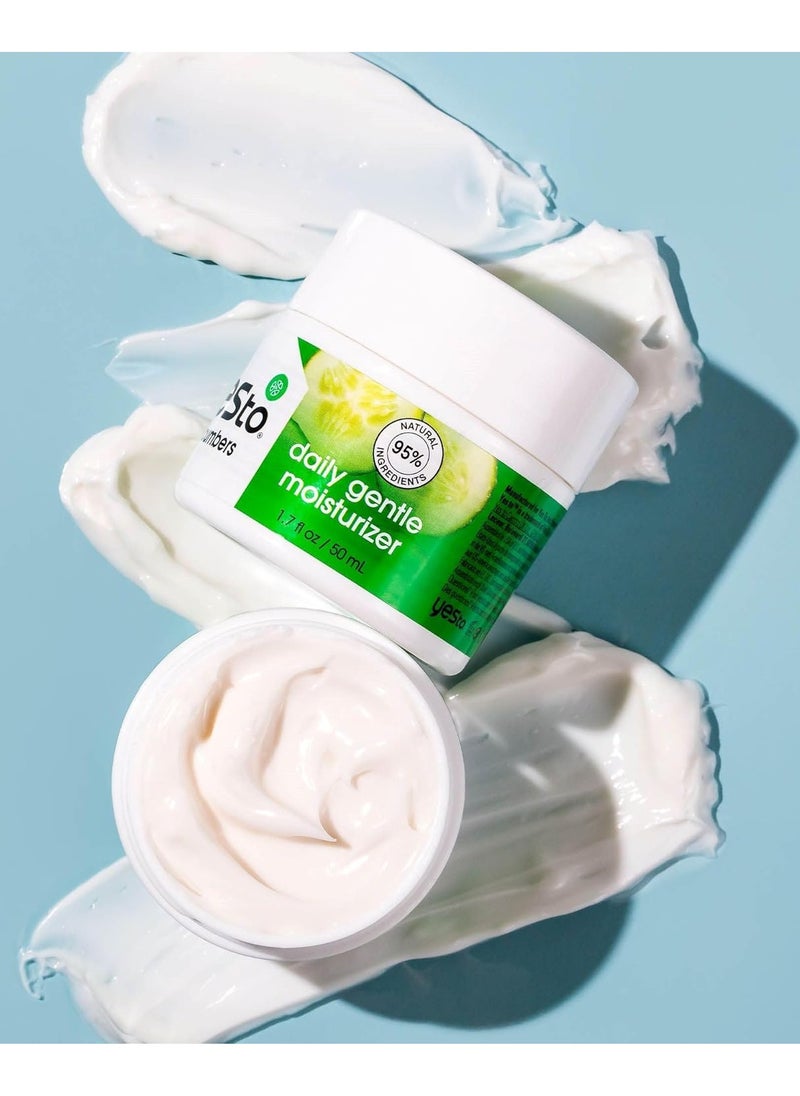 Yes To Yes To Cucumbers Sooth And Calming Daily Gentle Moisturizer For Sensitive Skin With Aloe And Sweet Almond Oil, 1.7 Fl Oz  - Image 2