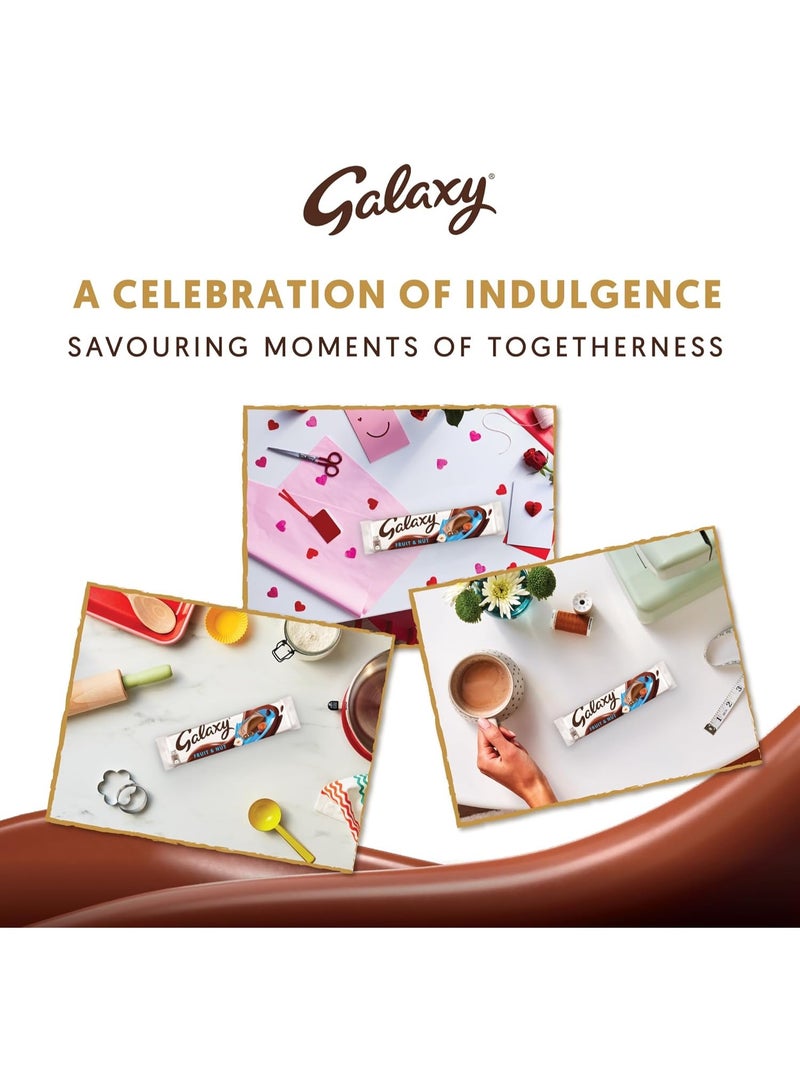 Galaxy Milk Chocolate with Fruit & Nut Pack of 24x36g Bars, Chocolate Pleasure with the Fruit & Nut Galaxy Chocolate - Image 5